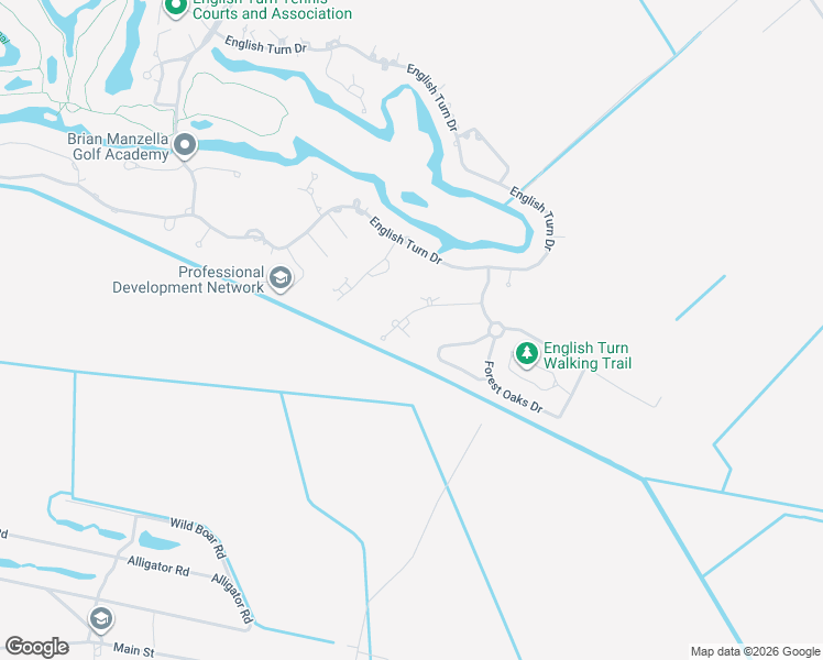 map of restaurants, bars, coffee shops, grocery stores, and more near 12 Rosedown Court in New Orleans