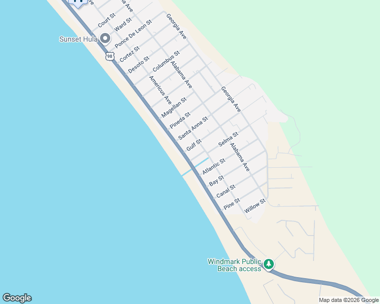 map of restaurants, bars, coffee shops, grocery stores, and more near 112 Gulf Street in Port Saint Joe