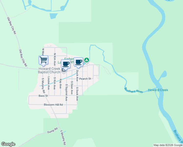 map of restaurants, bars, coffee shops, grocery stores, and more near 173 Magnolia Avenue in Wewahitchka