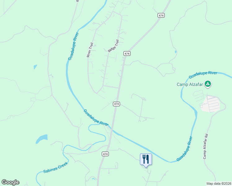 map of restaurants, bars, coffee shops, grocery stores, and more near 718 Farm to Market Road 474 in Boerne