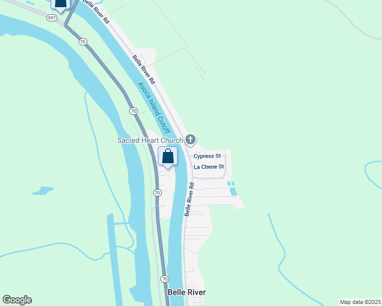 map of restaurants, bars, coffee shops, grocery stores, and more near 101 Cypress Street in Pierre Part