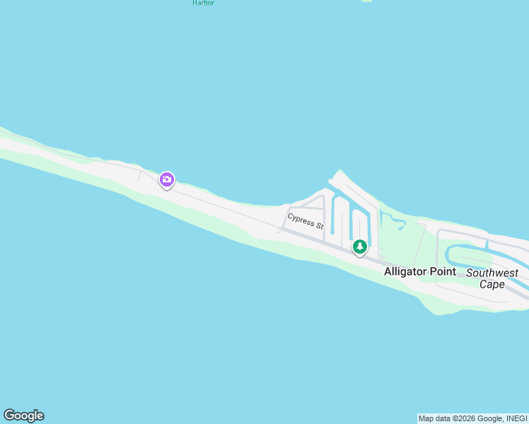 map of restaurants, bars, coffee shops, grocery stores, and more near 1471 Alligator Drive in Alligator Point