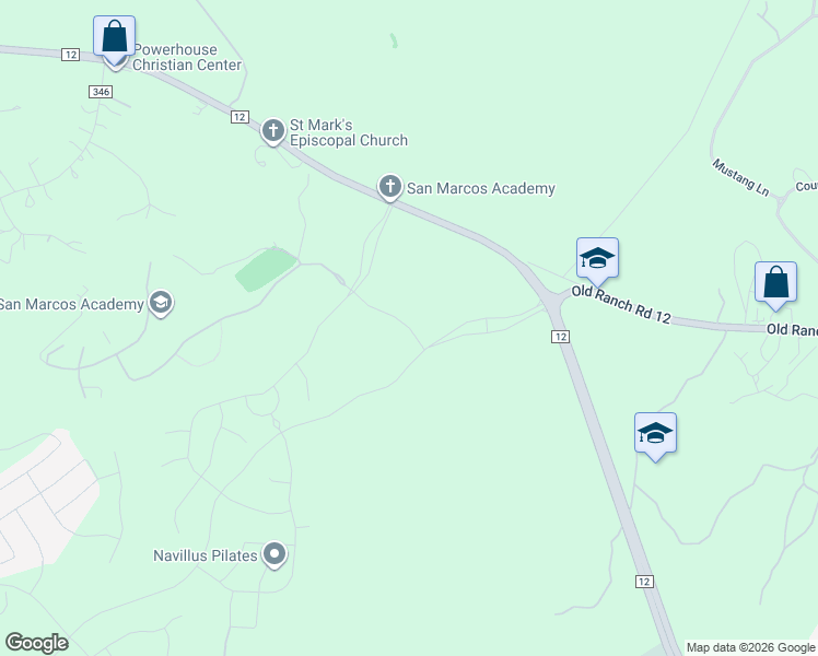 map of restaurants, bars, coffee shops, grocery stores, and more near West Centerpoint Road in San Marcos
