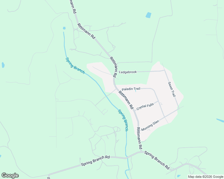 map of restaurants, bars, coffee shops, grocery stores, and more near 529 Rittimann Road in Spring Branch