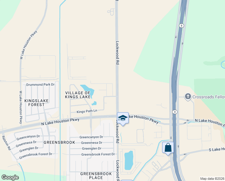 map of restaurants, bars, coffee shops, grocery stores, and more near 12310 King Ferdinand Drive in Houston