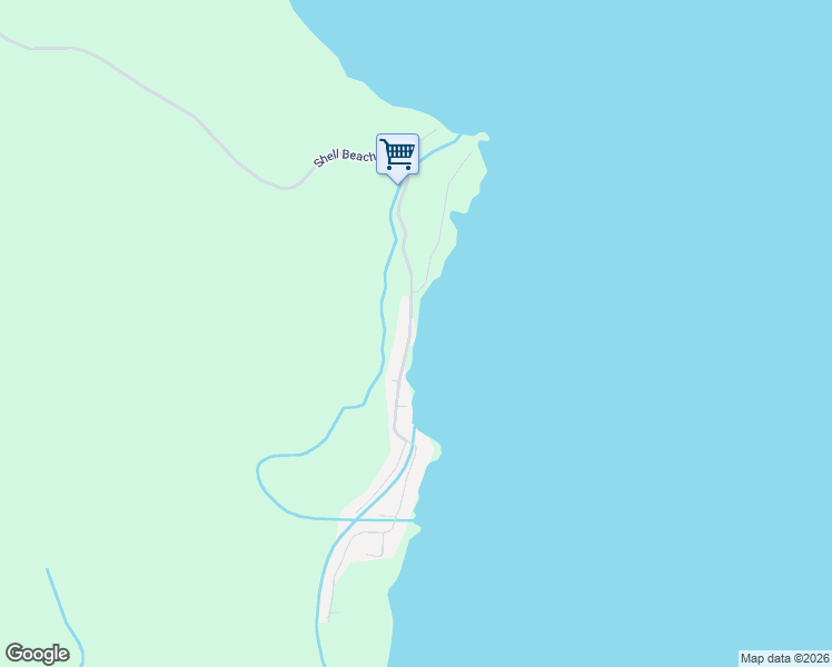 map of restaurants, bars, coffee shops, grocery stores, and more near Shell Beach Road in Pierre Part