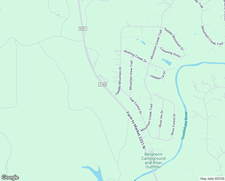 map of restaurants, bars, coffee shops, grocery stores, and more near 523 Farm to Market 3351 in Boerne