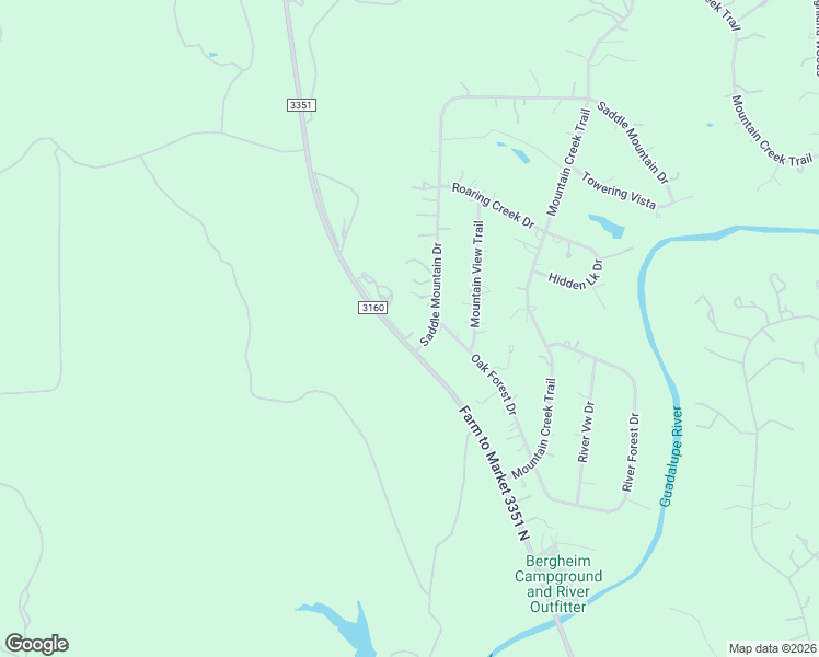 map of restaurants, bars, coffee shops, grocery stores, and more near 523 Farm to Market 3351 in Boerne