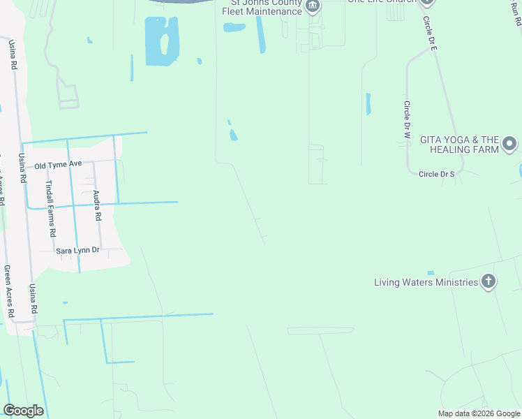 map of restaurants, bars, coffee shops, grocery stores, and more near 2946 Race Track Road in St. Augustine