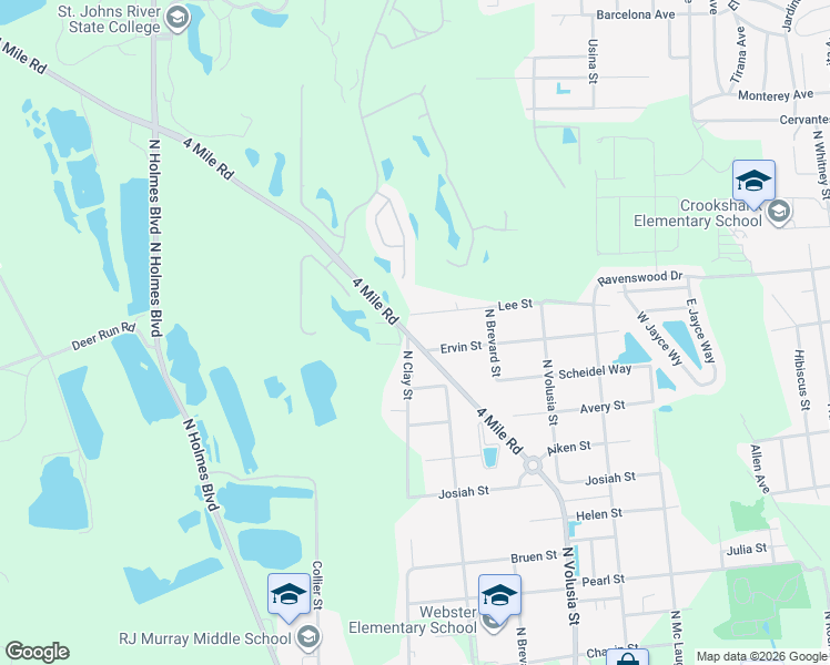 map of restaurants, bars, coffee shops, grocery stores, and more near 1240 4 Mile Road in St. Augustine