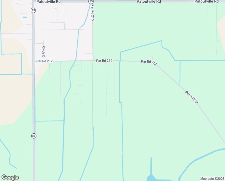 map of restaurants, bars, coffee shops, grocery stores, and more near 5018 Rutten Rill Road in Jeanerette