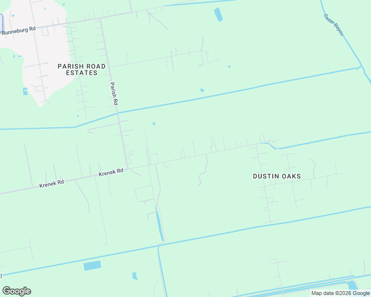 map of restaurants, bars, coffee shops, grocery stores, and more near 3713 Krenek Road in Crosby
