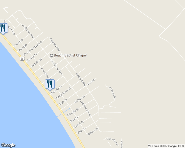 map of restaurants, bars, coffee shops, grocery stores, and more near 478 Santa Anna Street in Port St. Joe