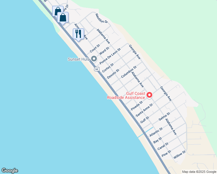 map of restaurants, bars, coffee shops, grocery stores, and more near 7401 West Highway 98 in Port St. Joe