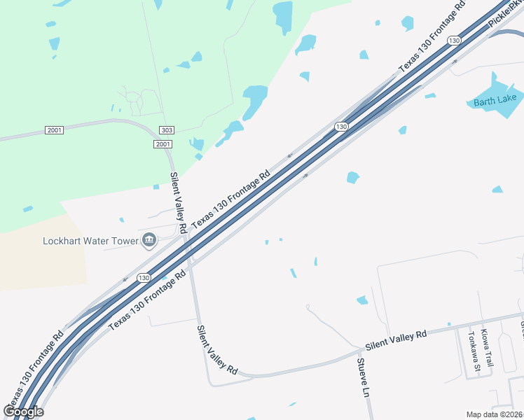 map of restaurants, bars, coffee shops, grocery stores, and more near North Cesar Chavez Parkway in Lockhart