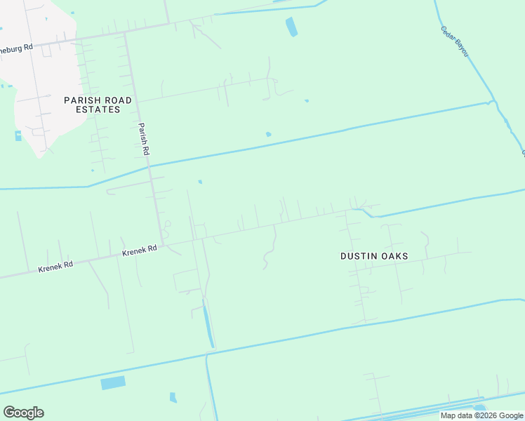 map of restaurants, bars, coffee shops, grocery stores, and more near 3713 Krenek Road in Crosby