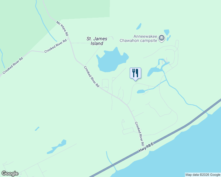 map of restaurants, bars, coffee shops, grocery stores, and more near Crooked River Rd in Carrabelle