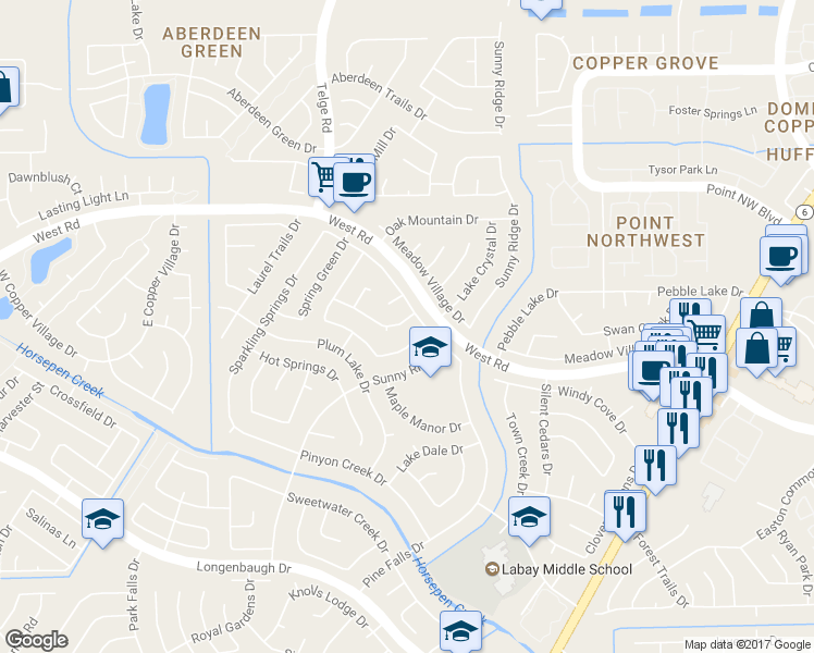 map of restaurants, bars, coffee shops, grocery stores, and more near 8446 Greenleaf Lake Dr in Houston