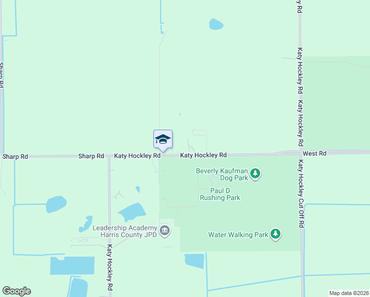 map of restaurants, bars, coffee shops, grocery stores, and more near 9125 Katy Hockley Road in Katy