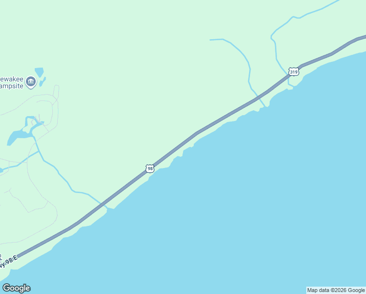 map of restaurants, bars, coffee shops, grocery stores, and more near 3101 Highway 98 East in Carrabelle