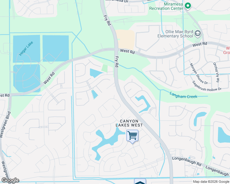 map of restaurants, bars, coffee shops, grocery stores, and more near 20503 Bradford Forest Drive in Cypress