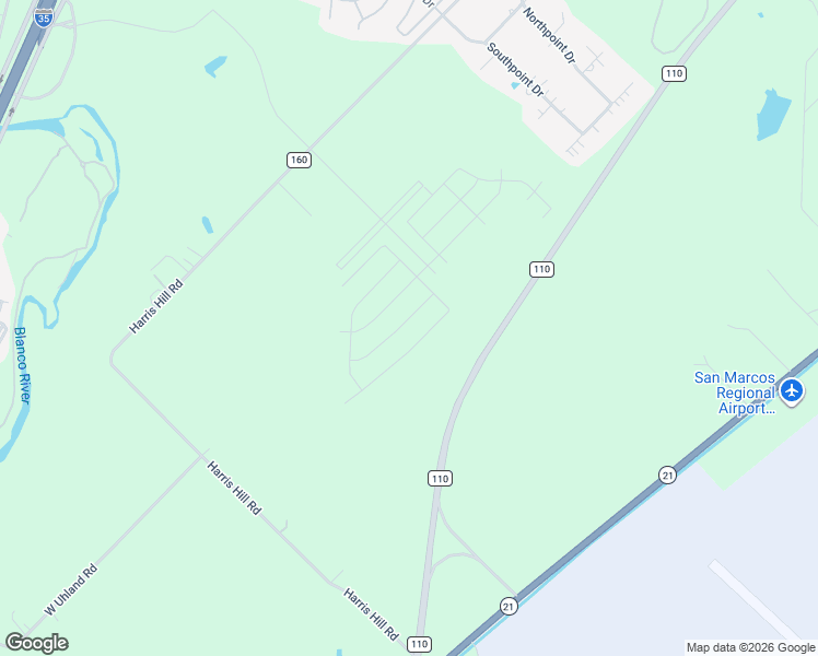 map of restaurants, bars, coffee shops, grocery stores, and more near 216 Raymondville Path in San Marcos