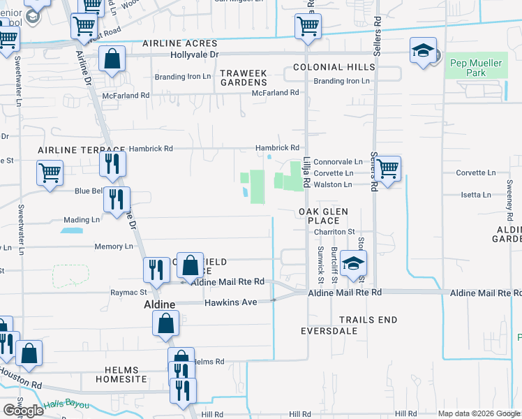 map of restaurants, bars, coffee shops, grocery stores, and more near 515 Holtman Street in Houston
