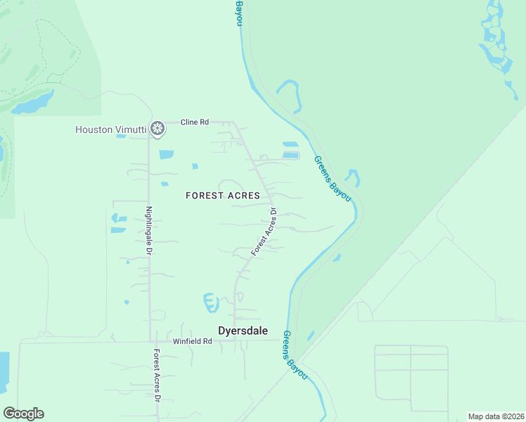 map of restaurants, bars, coffee shops, grocery stores, and more near 13909 Forest Acres Drive in Houston