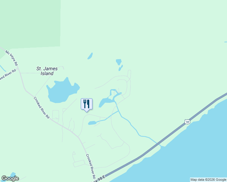 map of restaurants, bars, coffee shops, grocery stores, and more near 332 Eagles Way in Carrabelle