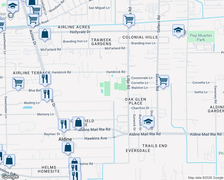 map of restaurants, bars, coffee shops, grocery stores, and more near 515 Holtman Street in Houston