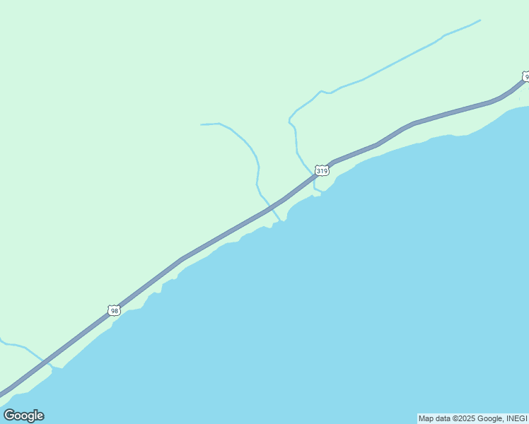 map of restaurants, bars, coffee shops, grocery stores, and more near 3186 Highway 98 East in Carrabelle