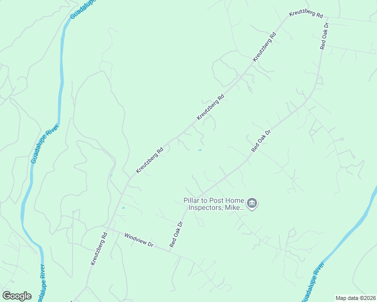 map of restaurants, bars, coffee shops, grocery stores, and more near 719 Kreutzberg Road in Boerne