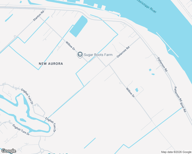 map of restaurants, bars, coffee shops, grocery stores, and more near 620 Delacroix Road in New Orleans