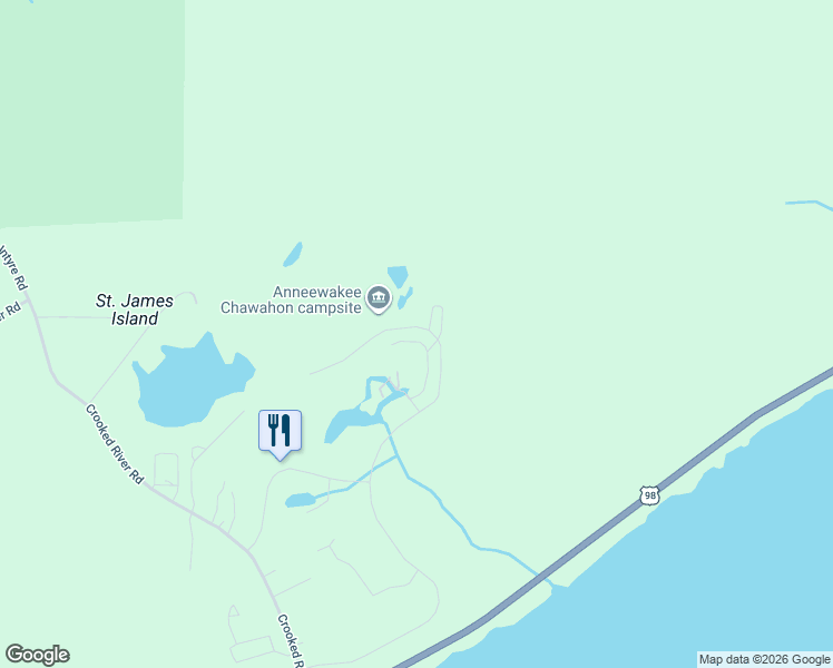map of restaurants, bars, coffee shops, grocery stores, and more near 375 Royal Tern Way in Carrabelle