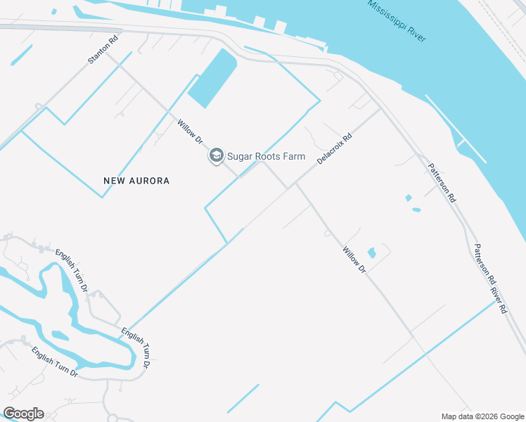 map of restaurants, bars, coffee shops, grocery stores, and more near 620 Delacroix Road in New Orleans