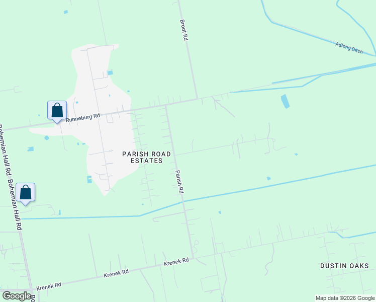 map of restaurants, bars, coffee shops, grocery stores, and more near 400-3678 Marshall Road in Crosby