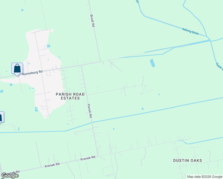 map of restaurants, bars, coffee shops, grocery stores, and more near 3711 Marshall Road in Crosby