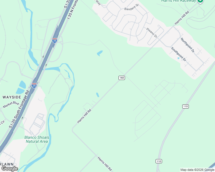 map of restaurants, bars, coffee shops, grocery stores, and more near 1445 Harris Hill Road in San Marcos