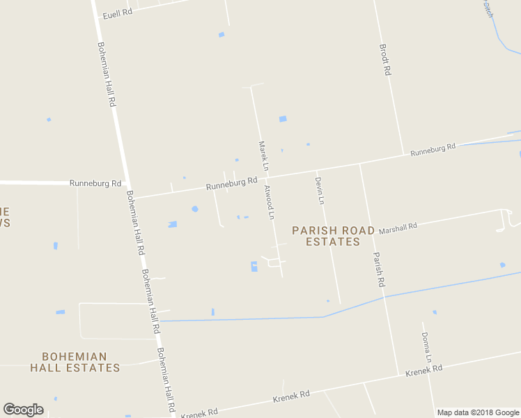 map of restaurants, bars, coffee shops, grocery stores, and more near 15607 Atwood Lane in Crosby