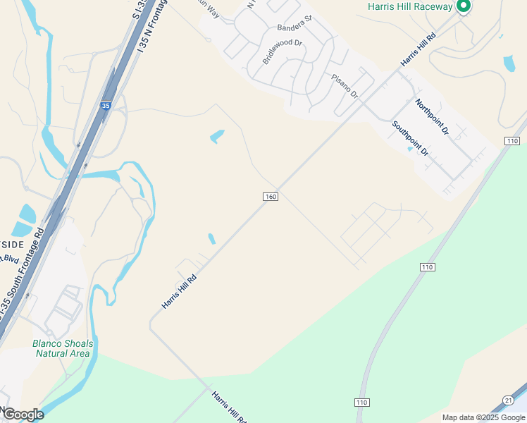 map of restaurants, bars, coffee shops, grocery stores, and more near 1403 Harris Hill Road in San Marcos