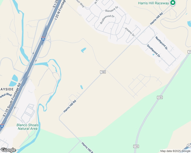 map of restaurants, bars, coffee shops, grocery stores, and more near 1403 Harris Hill Road in San Marcos