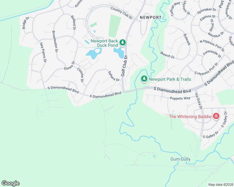 map of restaurants, bars, coffee shops, grocery stores, and more near 1500 South Diamondhead Boulevard in Crosby