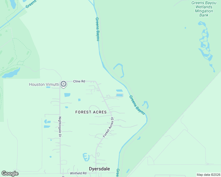 map of restaurants, bars, coffee shops, grocery stores, and more near 14018 Forest Acres Drive in Houston