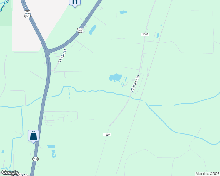 map of restaurants, bars, coffee shops, grocery stores, and more near 13624 Southeast 44th Avenue in Starke