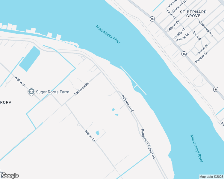 map of restaurants, bars, coffee shops, grocery stores, and more near 11243 Mississippi Riv Road in New Orleans