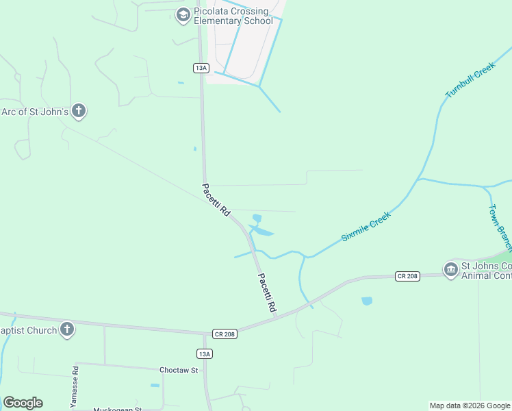 map of restaurants, bars, coffee shops, grocery stores, and more near 4961 Vogel Road in St. Augustine