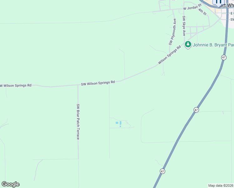 map of restaurants, bars, coffee shops, grocery stores, and more near 207 Southwest River Oak Court in Fort White