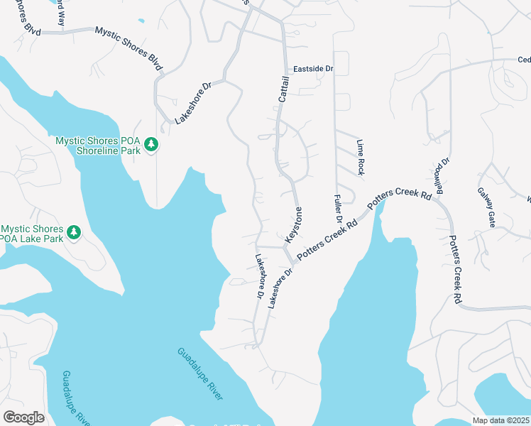 map of restaurants, bars, coffee shops, grocery stores, and more near 2117 Lakeshore Drive in Canyon Lake