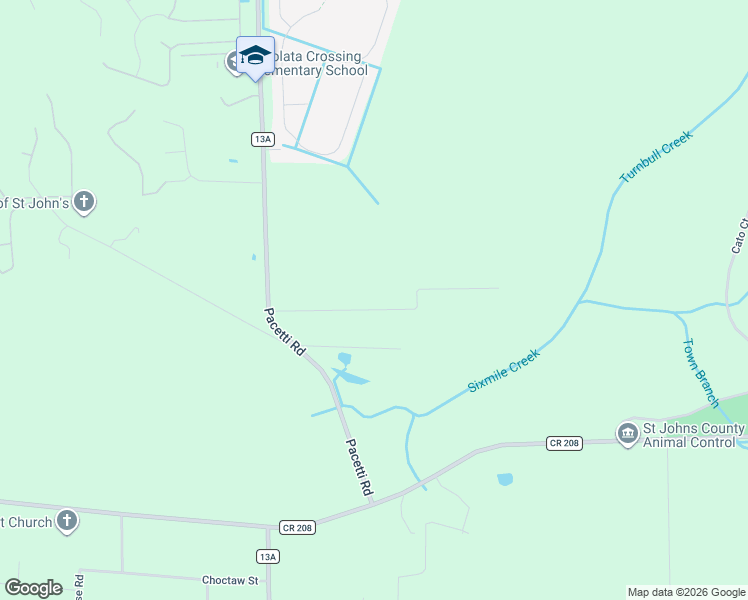 map of restaurants, bars, coffee shops, grocery stores, and more near 4928 Vogel Road in St. Augustine