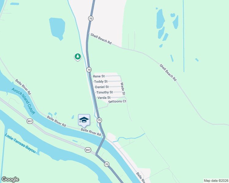 map of restaurants, bars, coffee shops, grocery stores, and more near 101-135 Verda Street in Pierre Part